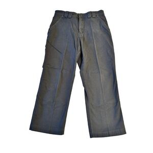 Duluth Trading Co Flex Fire Hose Pants Mens 32x27 Charcoal Work Utility Cargo JS